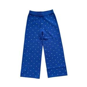 NEW COMPANIA FANTASTICA girl's mini dot pull on pant in blue